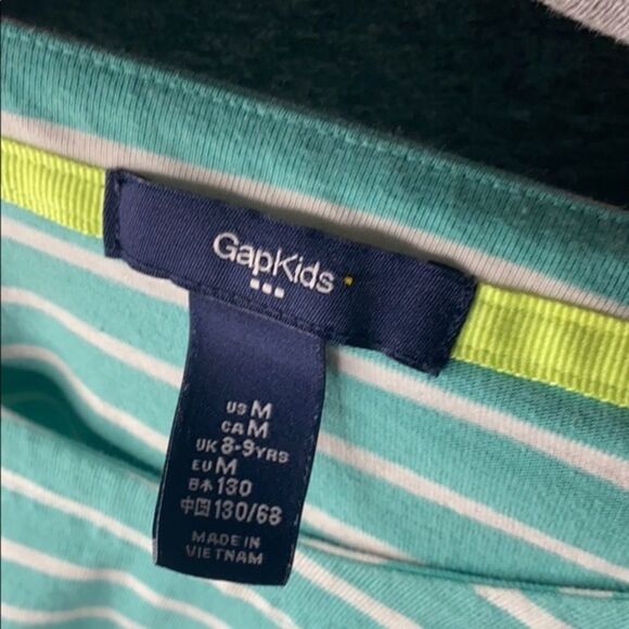 Gap Kids Teal Stripe Top - Picture 4 of 4